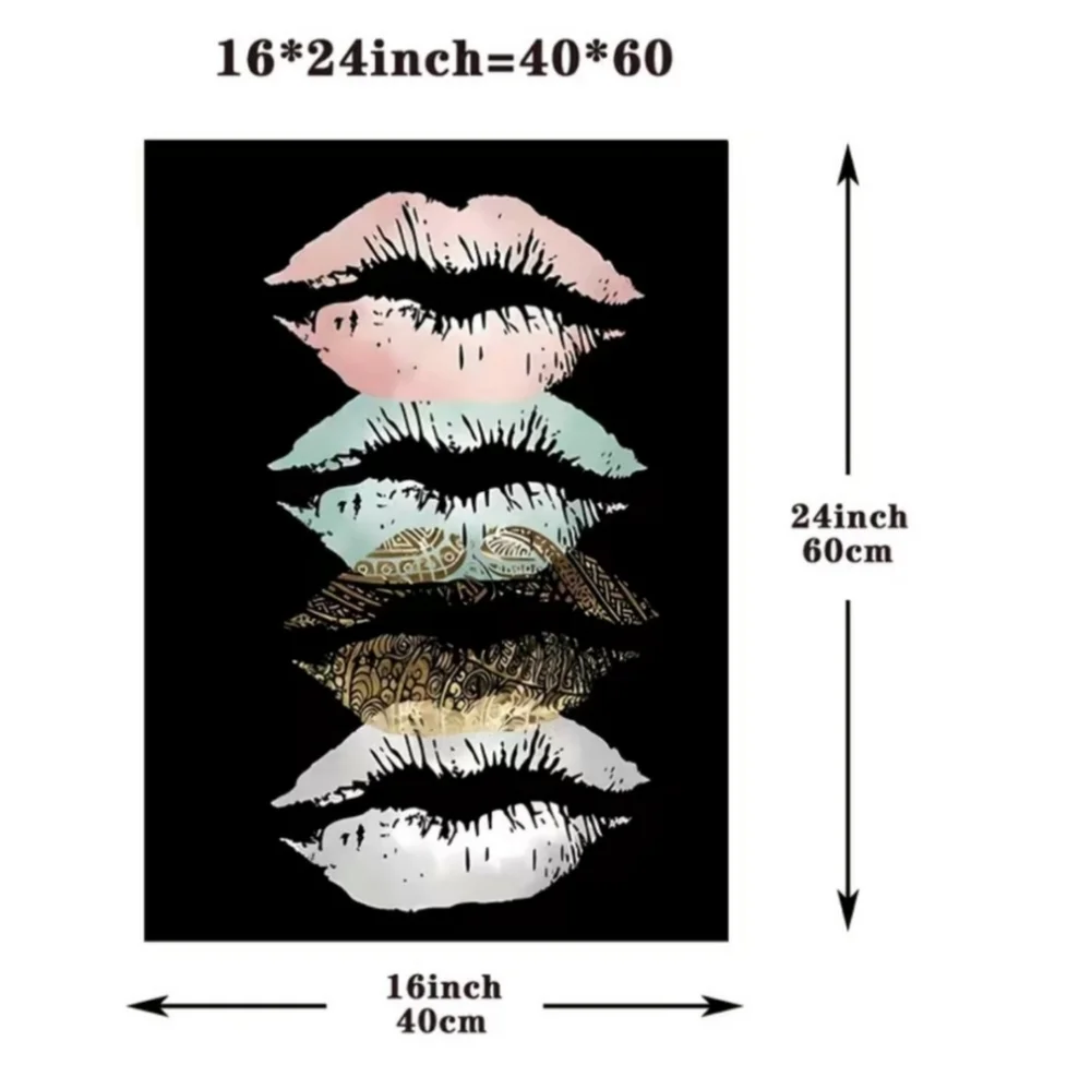 Lip Print Canvas Poster Wall Art✨️